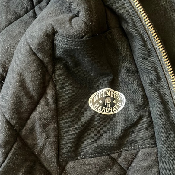 Vintage Carhartt Jacket Mens Size XL Black J140 Distressed Tall Made In USA 90s - Picture 7 of 16